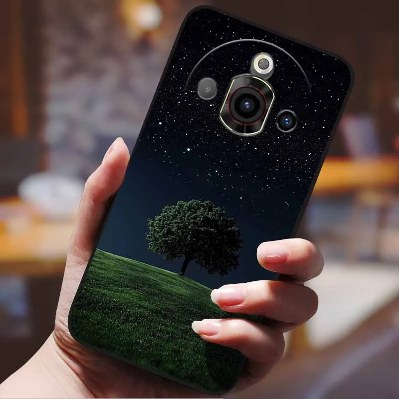 Cartoon Anime Shockproof Protective Phone Case - Black Bumper Cover