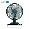 USB Rechargeable Oscillating Desk Fan 4 Speed Settings 5000mAh Mini Table Cooling Fan Adjustable Head Home Office Personal Fan 1