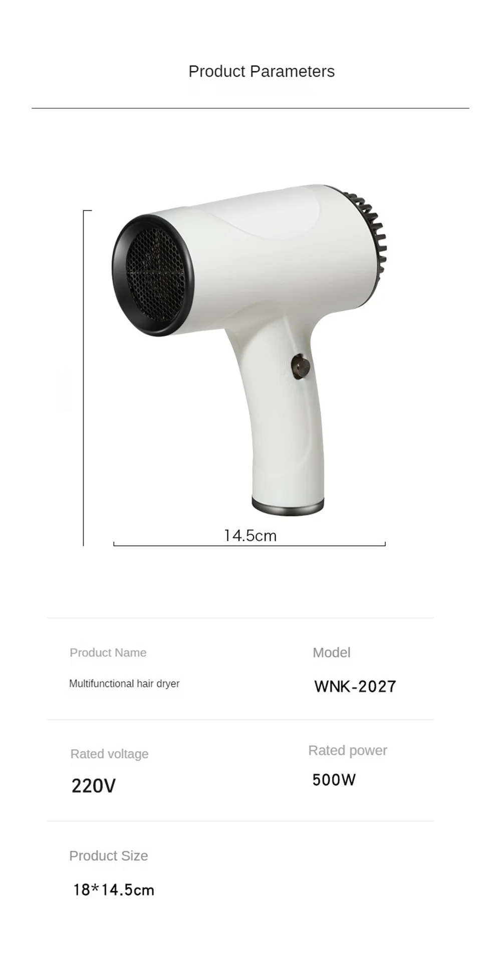 Description Picture 2 of itemNew Wireless Portable Hair Dryer High Power Household Travel Speed Negative Ion Charging Dual Purpose Hair Dryer