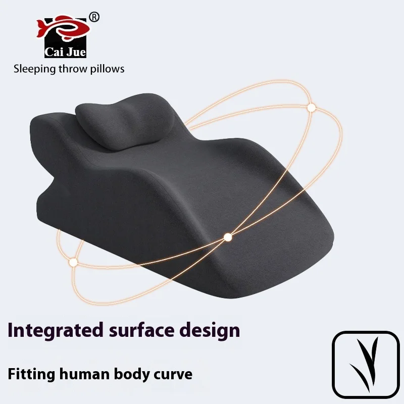 Soft Sleeping Pillow Neck Pain Relief Dismantled and Washed Pillow Ergonomically Designed Bed Memory Foam Pillow +small Pillow