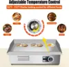 Electric Griddle,Electric Countertop Flat Top Griddle,110V 1600W Electric Flat Top Grill,Non-Stick Restaurant Teppanyaki Stainle 4