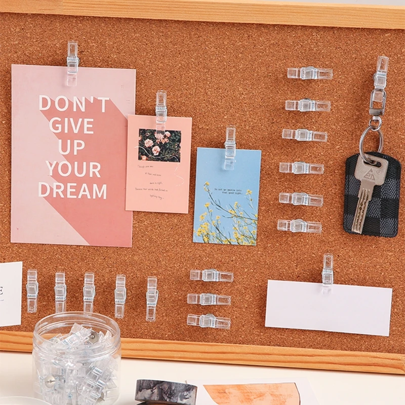 Push Pins Set of 20pcs Creative Plastic Push Pins Decorative Thumb Tack Kit for Cork Board