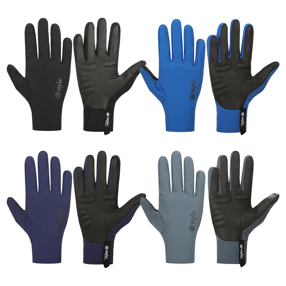YKYWBIKE 2025 Cycling Gloves Full Finger Universal Winter Warmth Shock-absorbing Touch Screen Anti Slip Road Bike Gloves MTB 2