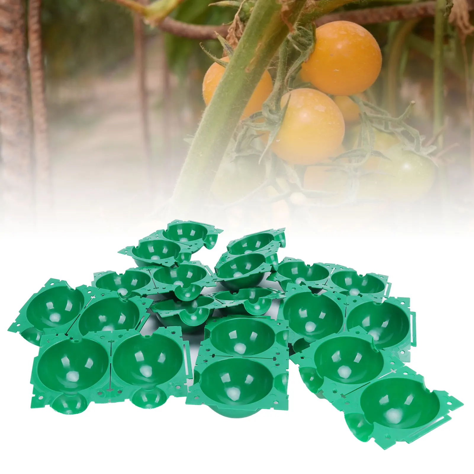 10pcs Reusable Plant Rooting Ball Plant Propagation Device High Pressure Root Growing Ball Box Plant Grafting Pots Green