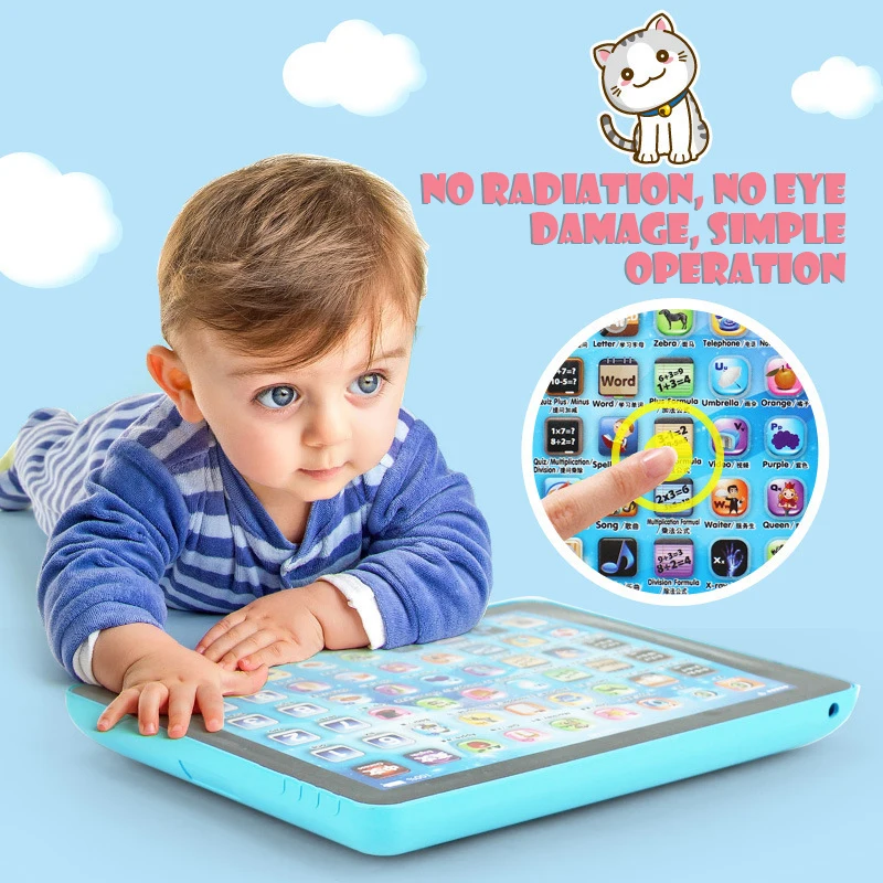 Child Kids Computer Tablet Chinese English Learning Study Machine Toy Education Baby Children Toys Gift for Kids Funny Oyuncak 2