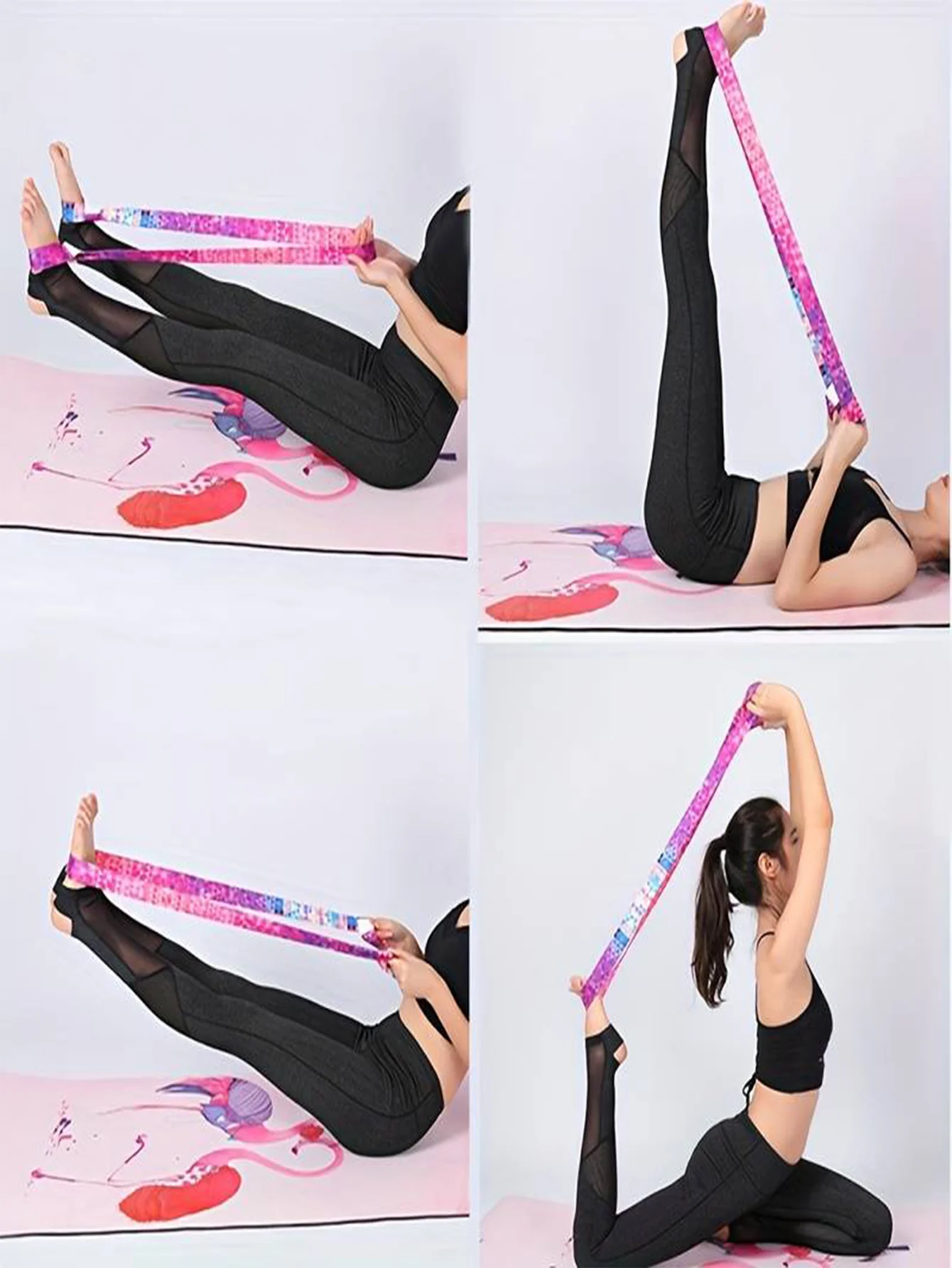 Bohemian Style Yoga Mat Strap 1 Pc Can Be Used As Support Strap Durable Multifunctional Yoga Strap Belt