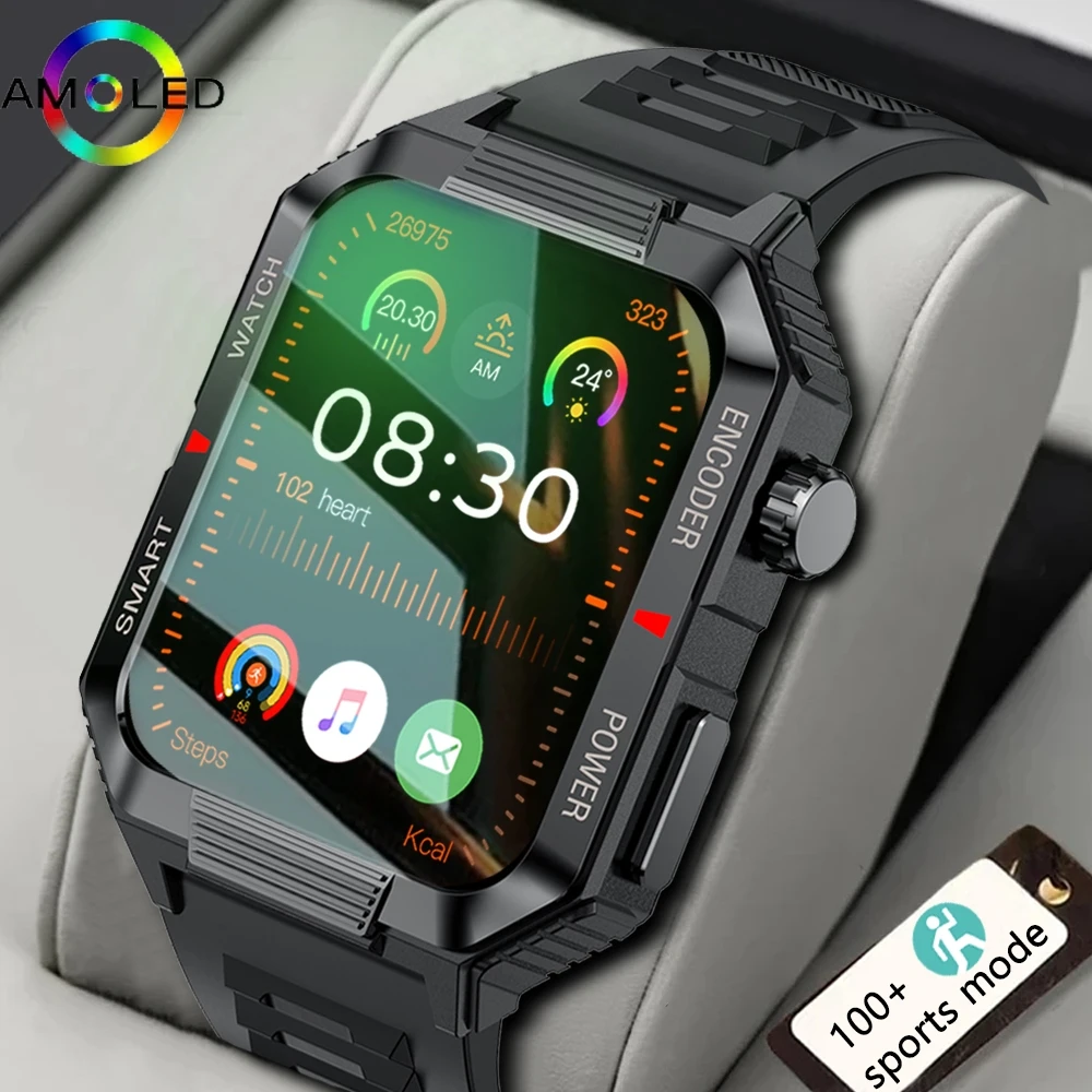 2024 Nuovi Uomini Bluetooth Call Smart Watch 1.99 ''Schermo Hd 120 + Sport Fitness Watch Outdoor Weather Data Smartwatch Impermeabile