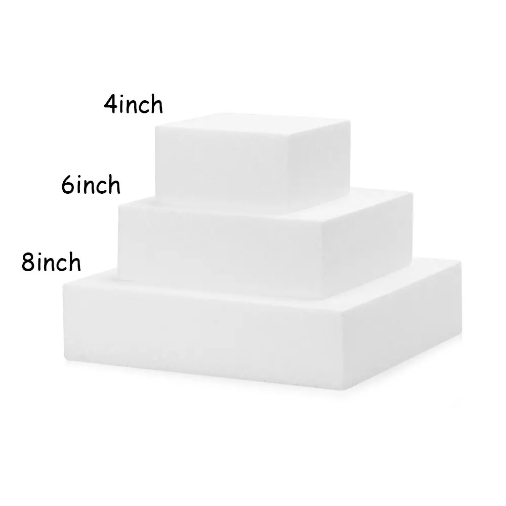 White Foam Cake Mould for Decorating and Display
