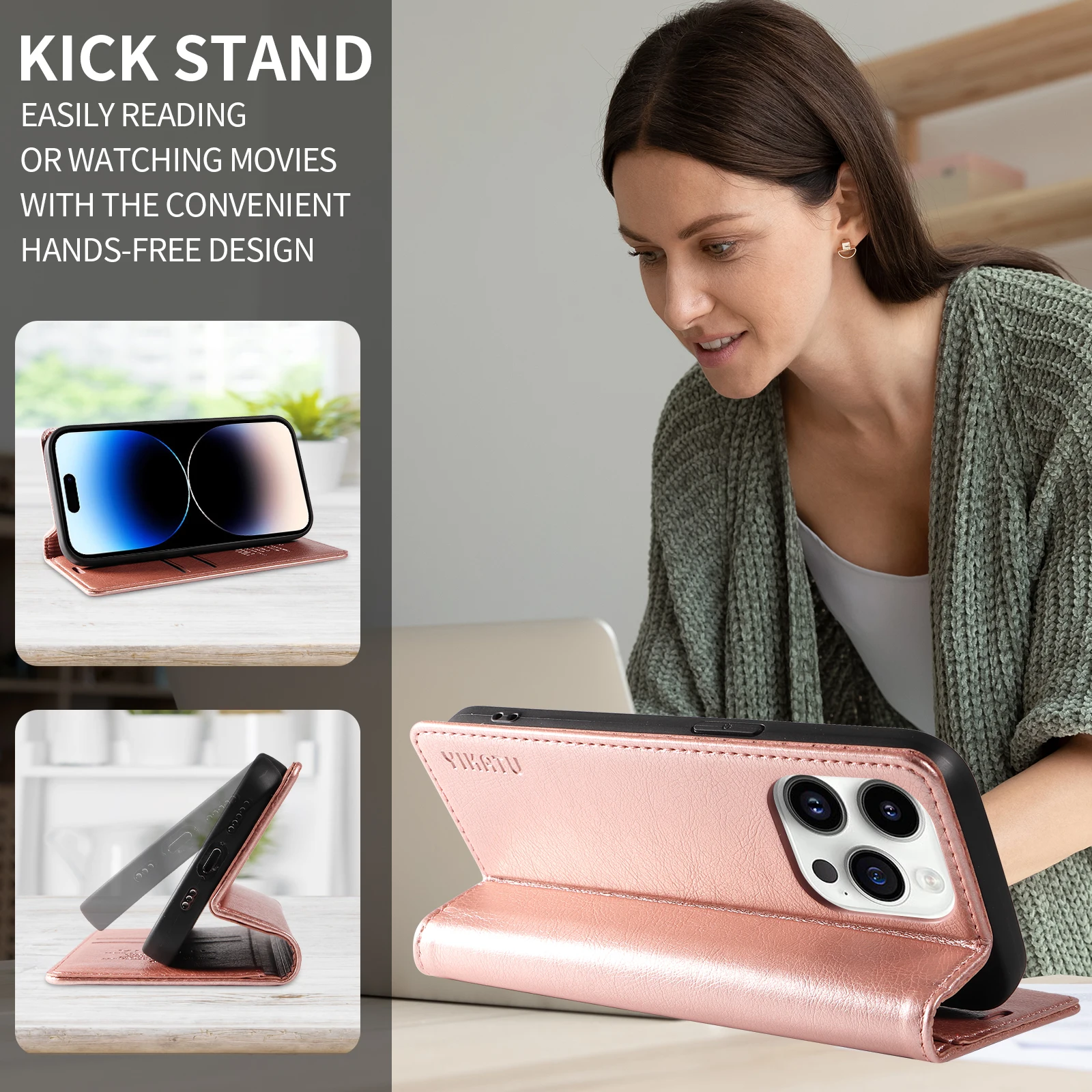 Stylish Wallet Phone Case with Multi-Device Compatibility