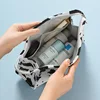 PU Cow Women Portable Cosmetic Bag Multifunction Waterproof Toiletries Organize Storage Handbag Female Travel Makeup Bags 2