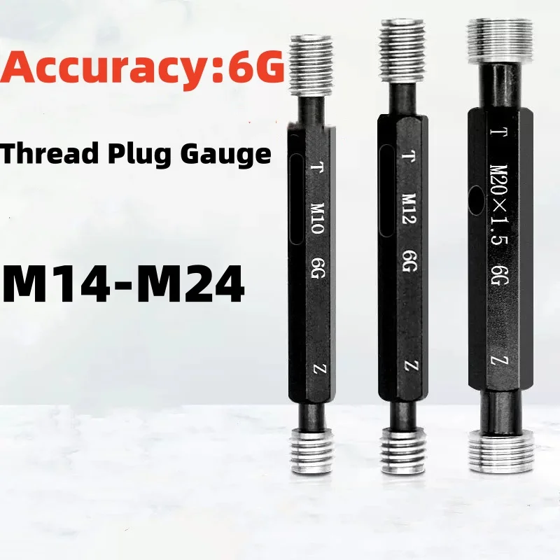 

1PCS M14-M24 Steel Mer-cury Gage Metric Fine Thread Plug Gauge High Quality wholesale 6G M14M15M16M17M18M19M20M21M22M23M24