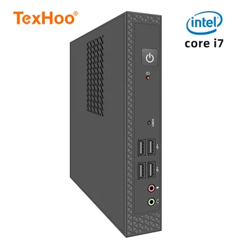 TexHoo Mini PC, Win 10 Pro, SSD da 8 GB DDR3L 256 GB, WiFi+BT dual-band, PC portatile Intel i3/i5/i7 ITX, mini computer da ufficio 4K a 60 Hz 1