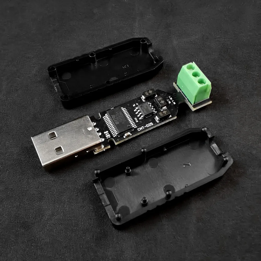 Фото Преобразователь FT232RL USB в RS485, цепи защиты, самовосстанавливающийся предохранитель и TVS, диод подавления переходного сигнала №1