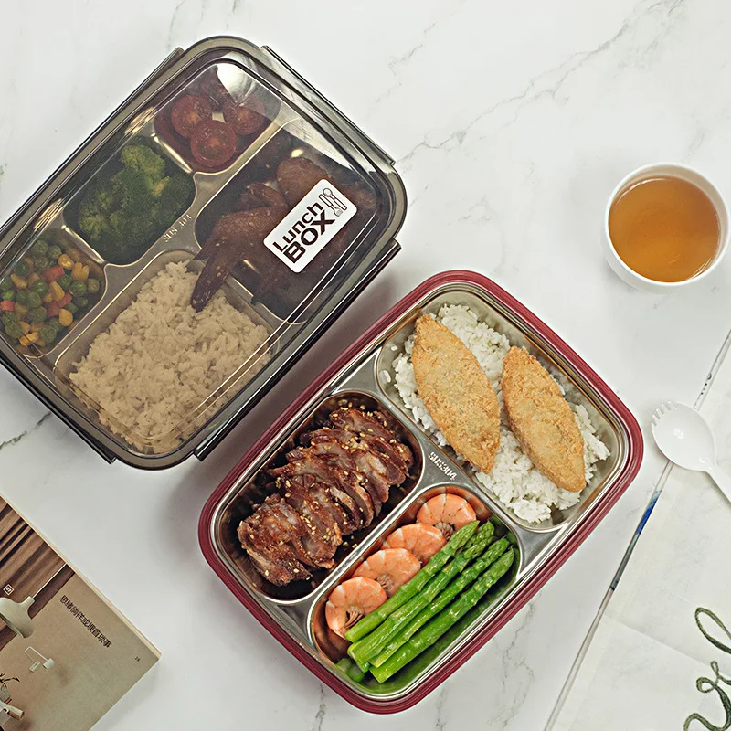 304 Stainless Steel Lunch Box For Adults Kids School Office