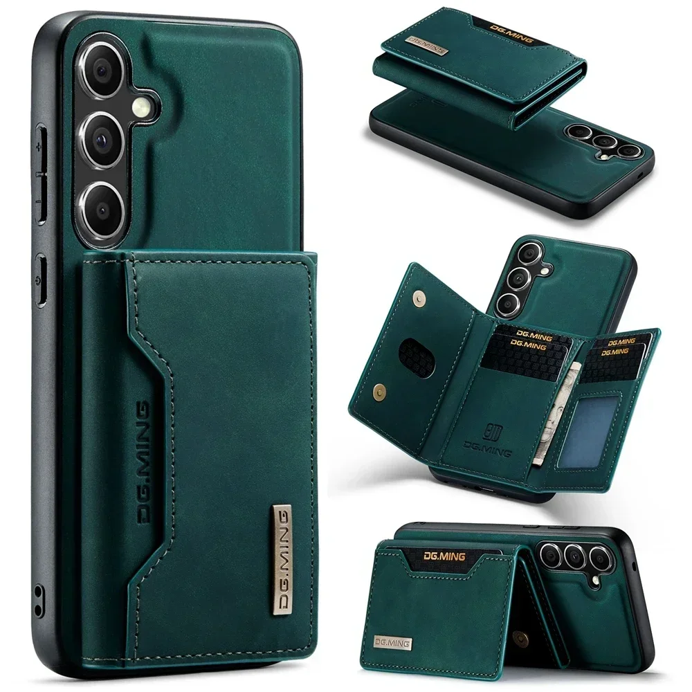 Premium Magnetic Leather Wallet Phone Case with Card Slots