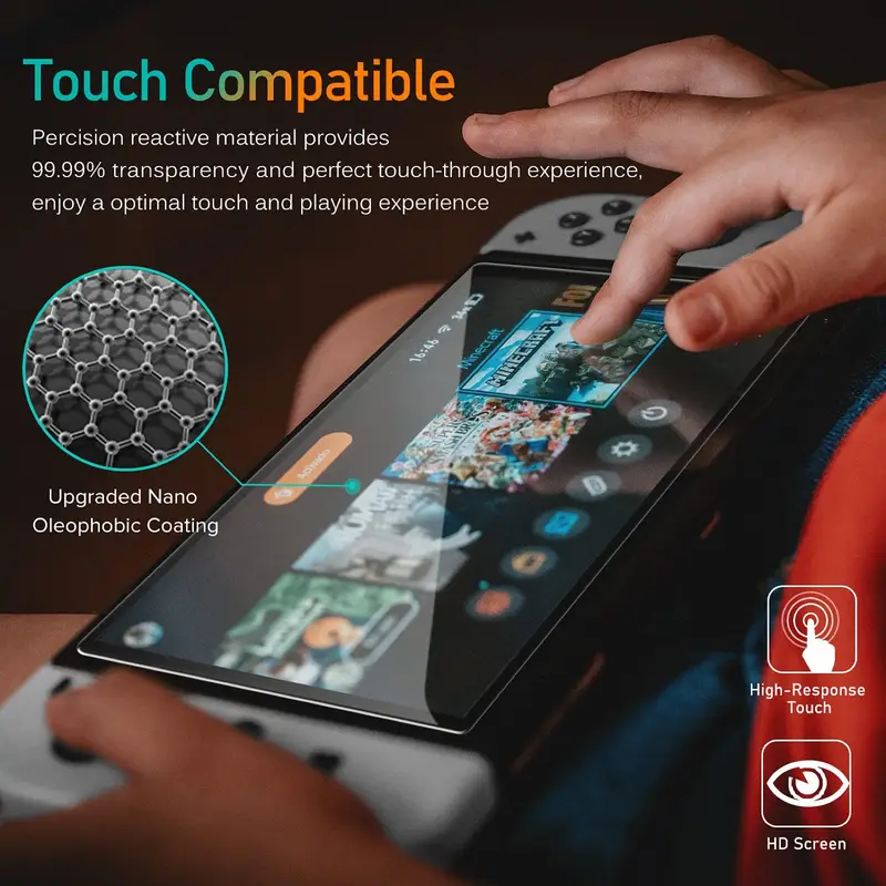 9H Tempered Glass for Nintendo Switch OLED Switch2 2 Screen Protector, HD Clear Anti-scratch Protective Glass Film Accessories - Image 5