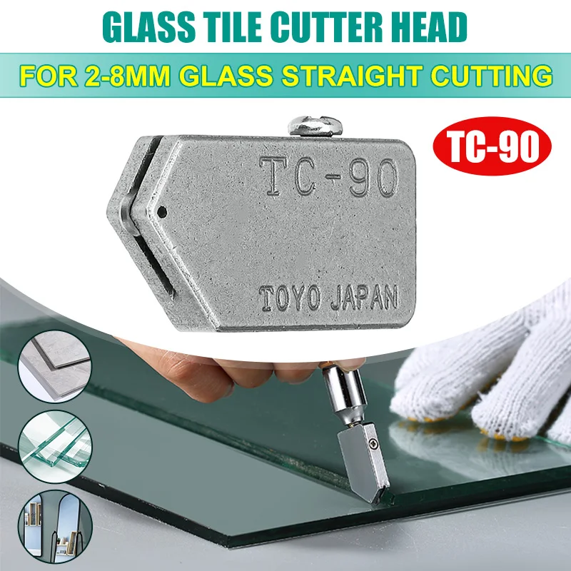 Tile Glass Cutter Glass Cutter Replacement TC-90 Straight Cutting Head-90