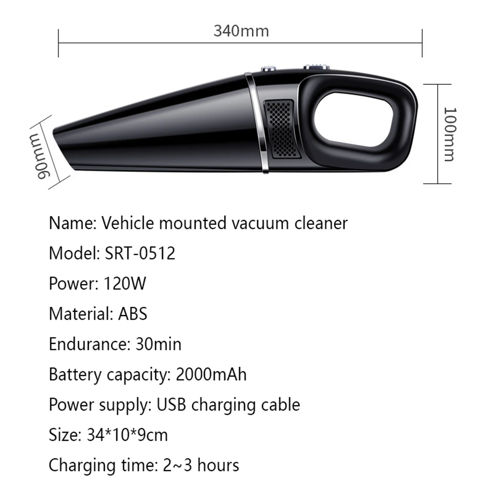 Aspirateur sans fil 3600W Hoover Upright Aspirateur à main léger sans