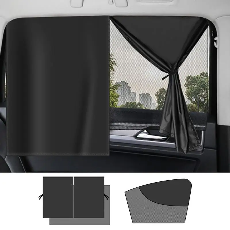 

Magnetic Car Window Auto Window Sunshades Side Curtain Magnetic Double Layer Sun Protection Curtains UV Heat Insulation Covers