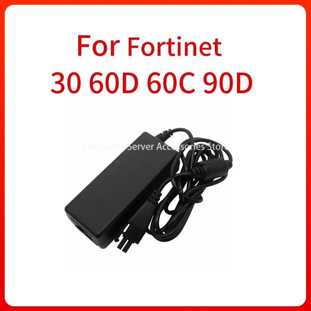 

NEW AC Adapter Power Supply 2-PIN Plug for FORTINET 30 60D 60C 90D FortiGate Firewall Power Supply Charging Adapter Original