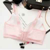Maternity Lacating Nursing Bras without Underwire Soft Comfortable Gathering Anti Sagging Adjustable Buttons Soutien Allaitement 2