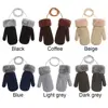 Warm Knitted Gloves Toddler Baby Boys Girls Winter Gloves Mittens with Neck String 6