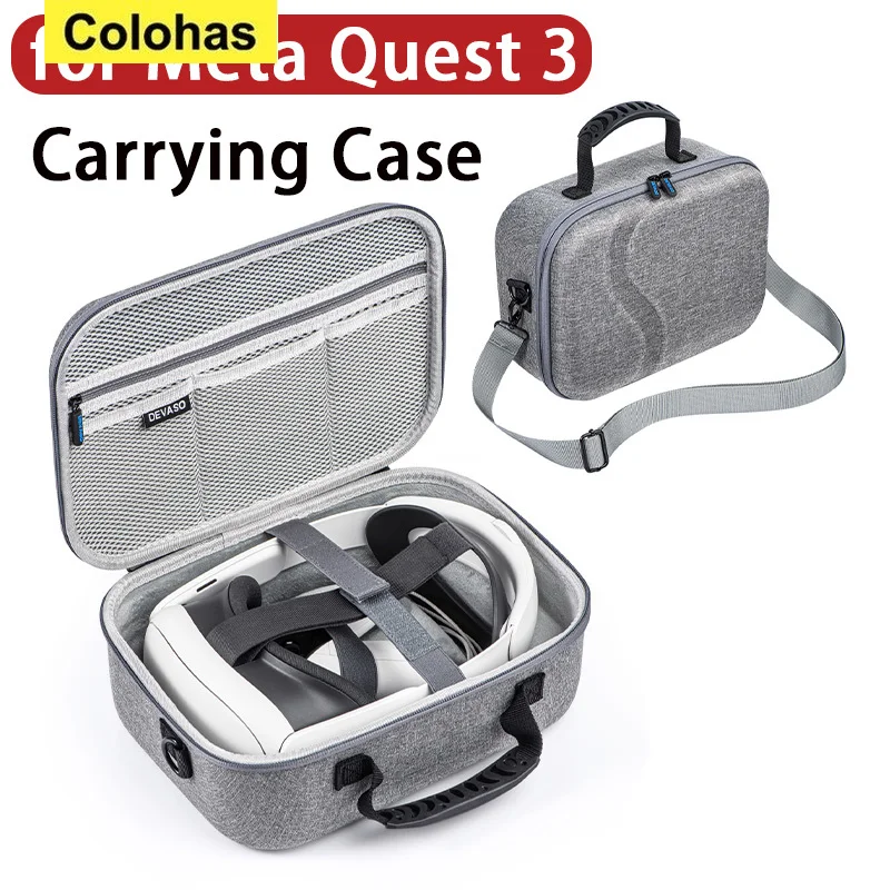 

For Meta Quest 2/3 Carrying Case Portable Carrying Case Compatible with Most Head Strap Storage Bag for Meta Quest 3 Accessories