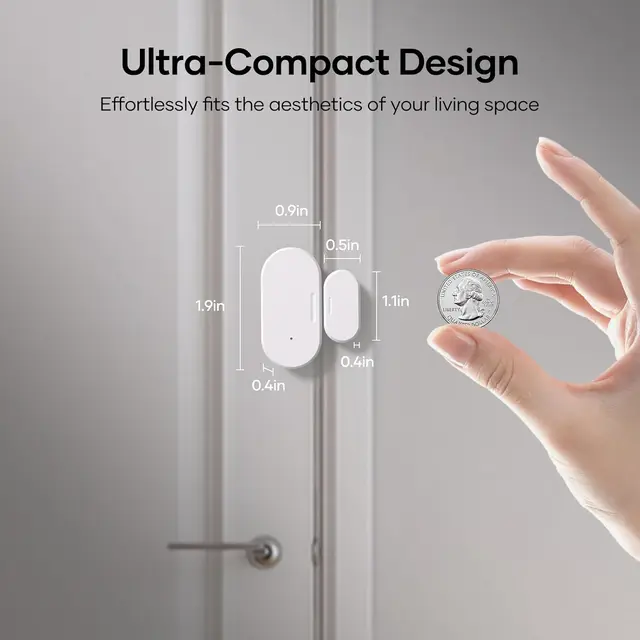 eWeLink APP Smart ZigBee Door Window Sensor Smart Home Automation Door Open Closed Detector for Alexa Google Home Assistant 4