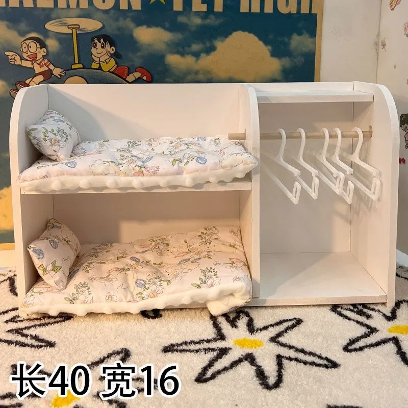 Cotton doll furniture new bedding pillow small bed for three people 15/20cm up and down bed can sleep for multiple people 2
