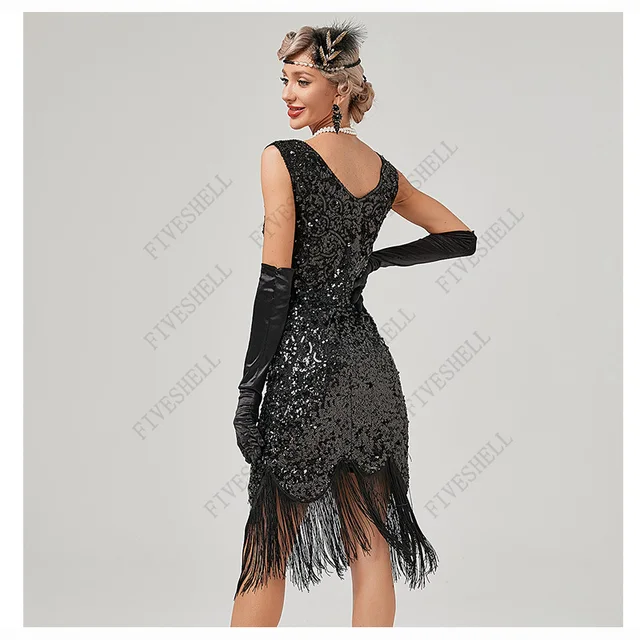 Abito Ballo Anni 20 Vestito Donna Anni 20 Stile Gatsby Con
