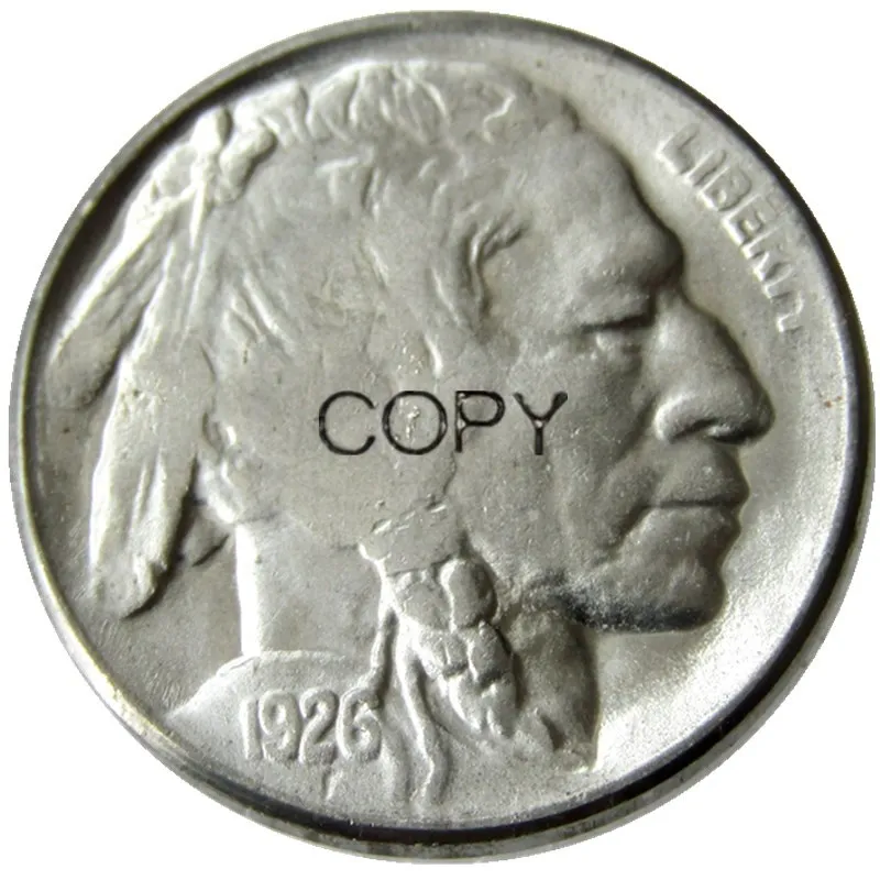 Us 1926 Buffalo Nickel Five Cents Copia Moneta Decorativa