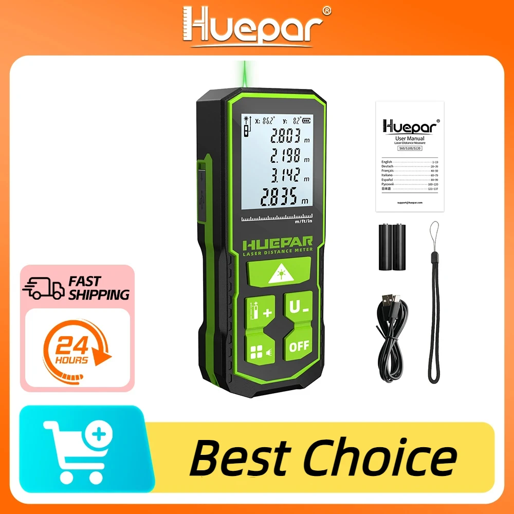 Дальномер лазерный Huepar, 60/100/120 м Дальномер лазерный Huepar, 60/100/120 м