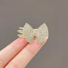  Clip Headdress Elegant Crystal-Like Flower Hairpin Bangs Clip Girl Top Clip Hair Accessories Grab Clip 