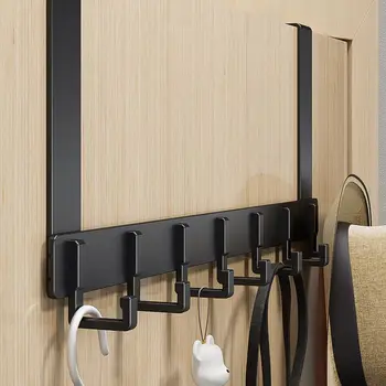 Door Behind Hook Storage Wall Hanging Clothes Hanger Coat Hook Punch-free Hanger Bedroom Organizer Storage Kitchen Accessories