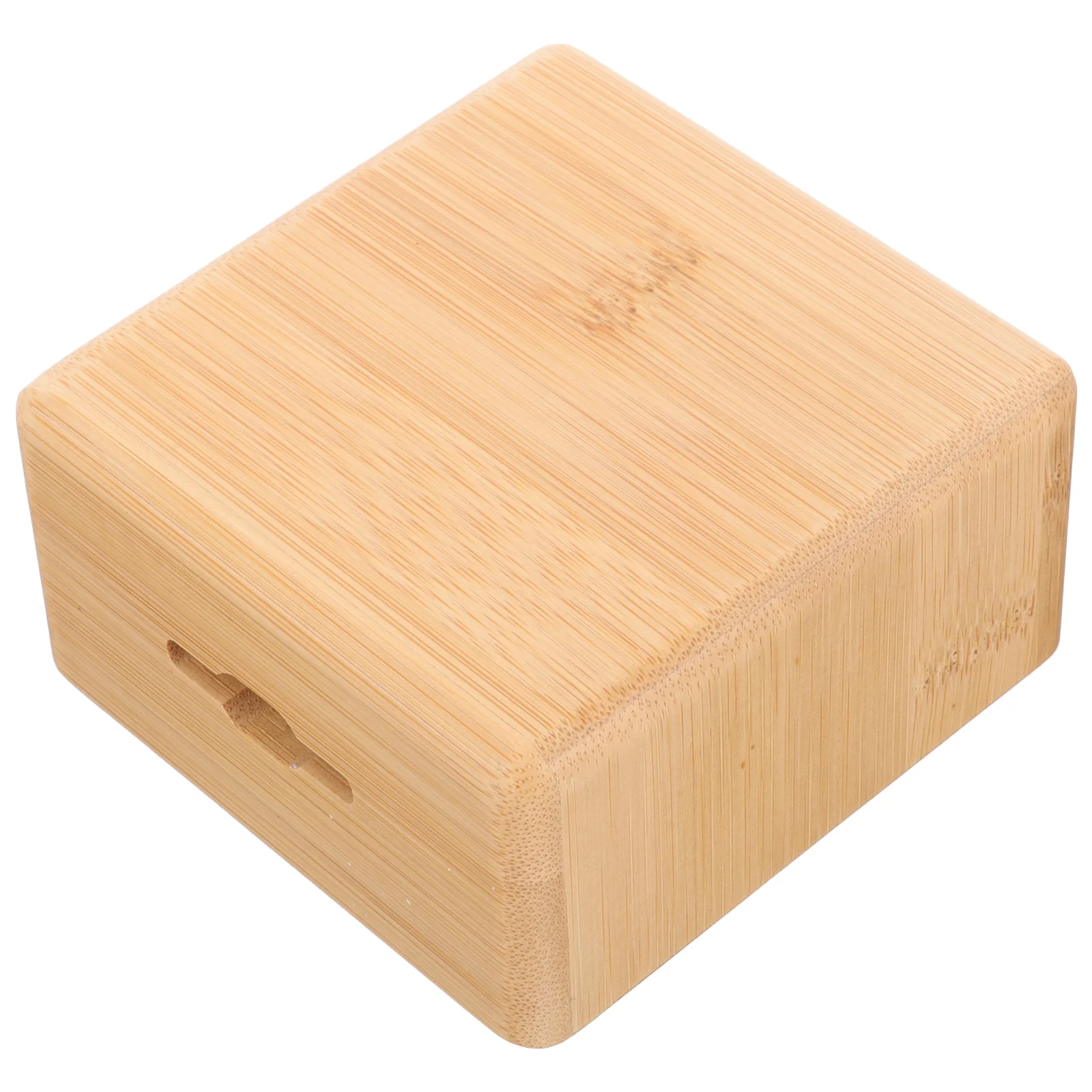 Wall Mount Remote Control Holder Rack Wooden Storage Box Self Adhesive Case Bamboo Ac Controller Stand Remote Shelf Home Storage 4