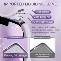 Liquid Silicone Phone Protectiver Case For iPhone 15 14 11 Pro Max 13 12 Mini XR X XS 8 7 Plus Protector Shockproof Back Cover - Image 4