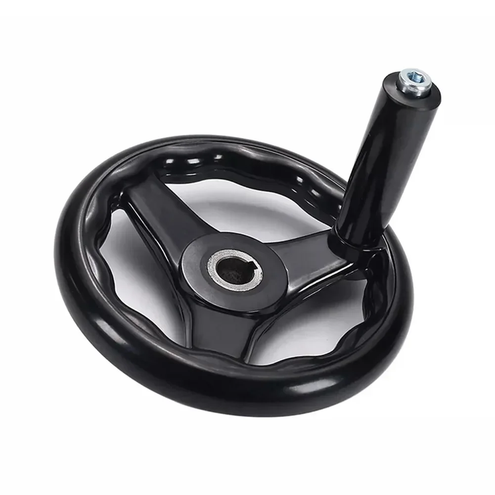1pc Lathe Milling Handwheel D125/200/100/160mm 3 Spoke Hand Wheel Revolving Handle for Milling Machine Lathes Grinders