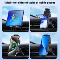 Car Wireless Charger Stand Fold Screen Fast Charging For Samsung Galaxy Z Fold 6 5 4 S24 Ultra iPhone 16 15 14 Pro Phone Holder - Image 6