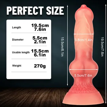 Realistic Big Knot Dog Dildo Soft Animal Penis With Suction Cup large Dildos Anal Plug Adult Sex Toys For Men Women Masturbation 6