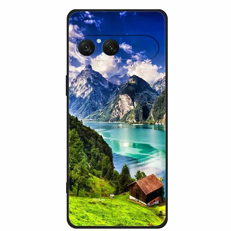 Sleek Black Silicone Soft Back Cover - Stylish Phone Protection Shell