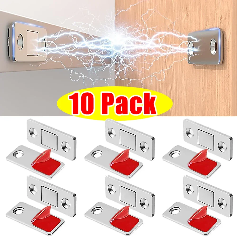 Magnetic cabinet catches for kitchen closet