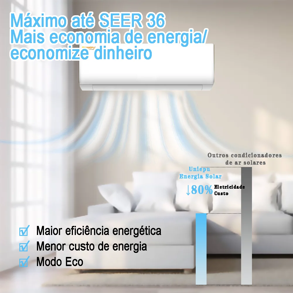 Manufacturer 12000btu 1ton 1.5p China Solar Powered Mini Air Conditioner Ac Price List for Home 4