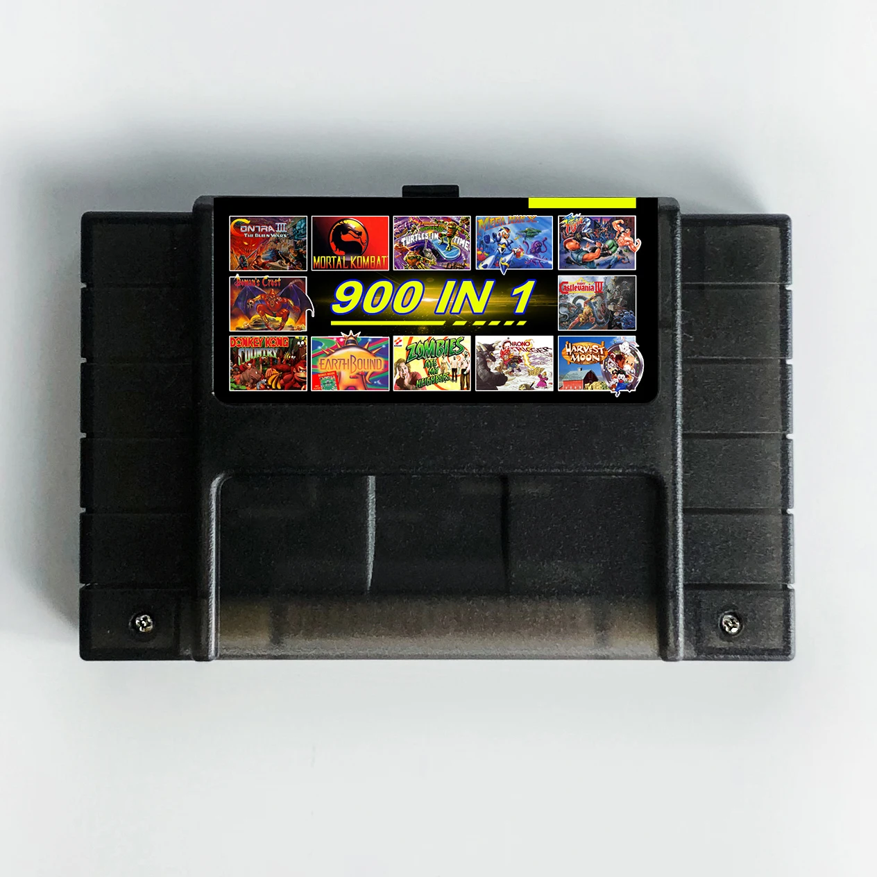 Super Multi Game Card Cartridge 900 in 1 for SNES 16 Bit USA Version Video Game Console