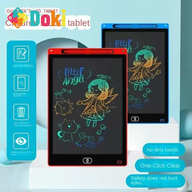 DokiToy 8.5 Inch LCD Picture Board Intelligent Children's Electronic Color Handwriting Board Anime  Scrittura Bambini New 2023