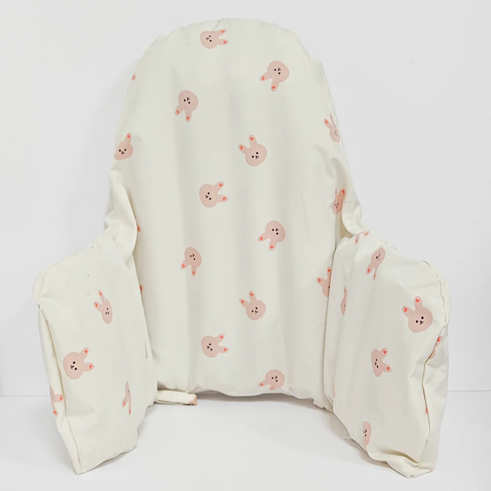 Polyester Cotton Kids Baby Print Dining-Chair Cushion Cover Children-Seat Inflatable Back Cushions Pillowcase Baby Accessory