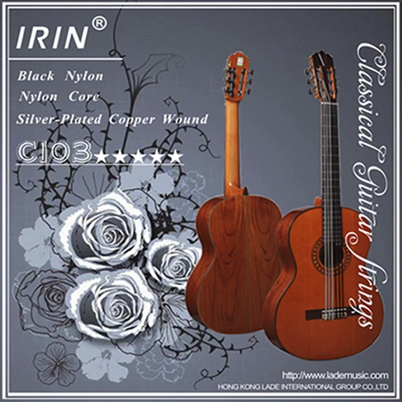 IRIN Set of 6 Nylon Guitar Strings - Classic Guitar Instrument Accessories