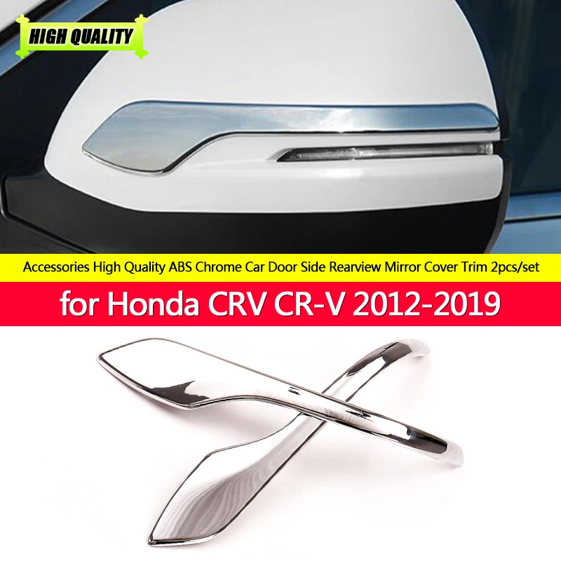 

Rearview Mirror Cover Trim For Honda CRV CR-V 2012-2019 ABS Chrome Door Rear View Mirrors Frame Trims Car Styling Accessories