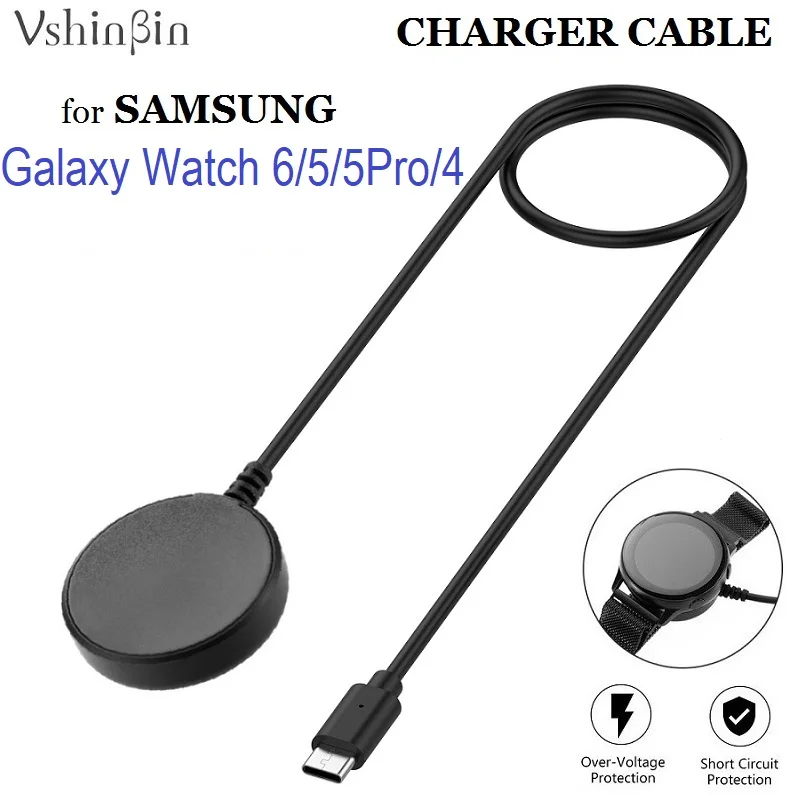 

Smart Watch Charger Cable for Samsung Galaxy Watch 6 /5/5Pro/4 Classic Active 2 40mm 44mm Magnetic Wireless Charging Dock Cords