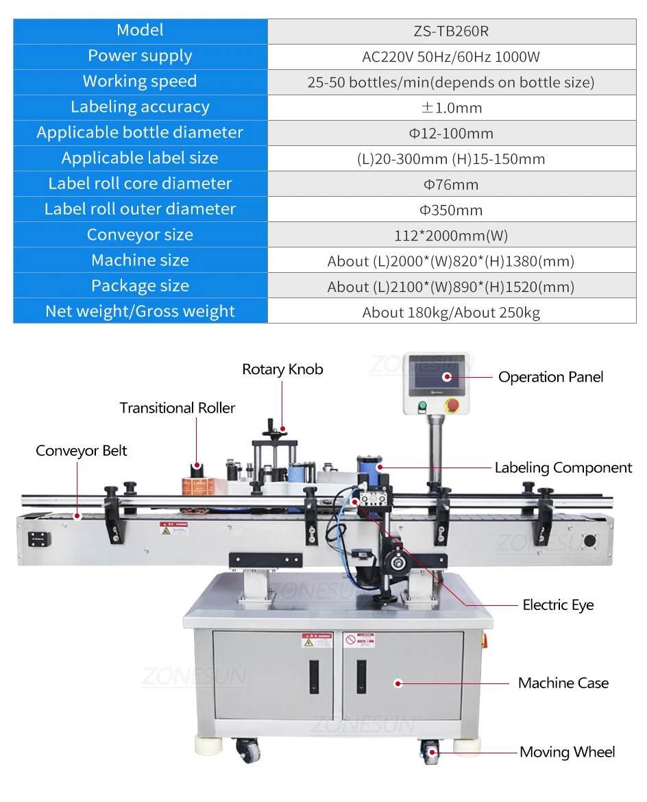 ZONESUN ZS-FAL180A10 Automatic Dropper Bottle Production Line Essential Oil Eyedrop Liquid Filling Capping Labeling Machine