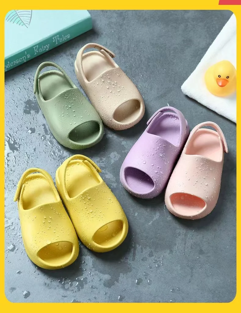 Summer Kids Sandals Baby Light Nonslip Girls Boys Outdoor Sandals Slides Waterproof Toddles Slippers